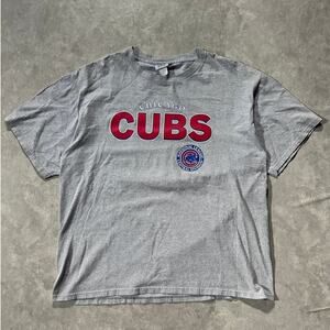2000s Vintage Chicago Cubs Lee Sports Grey T Shirt Size XL
